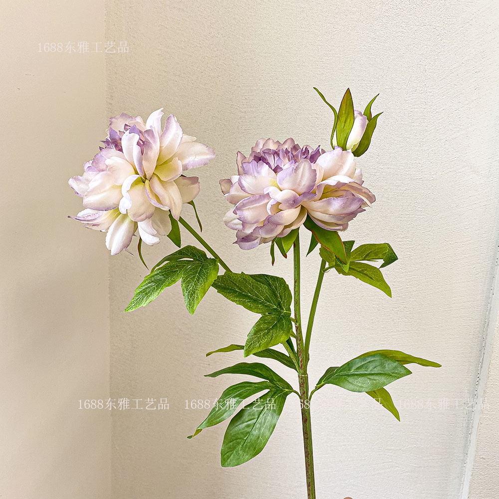 Flor artificial compleja avanzada flor artificial peonía Flor de seda sala de estar decoración del hogar flor fotografía de la boda floral flor artificial