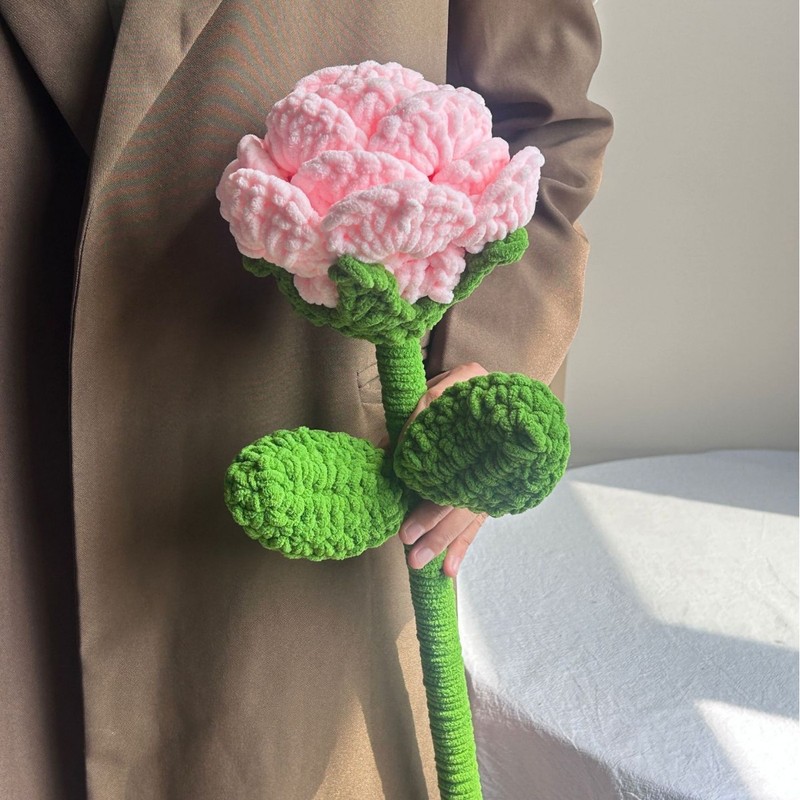 情人节礼物巨无霸玫瑰花束手工钩针编织送女生闺蜜成品永生花礼品|undefined
