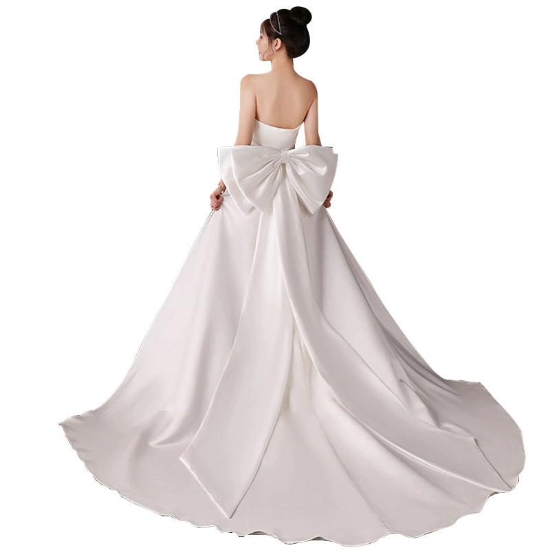 Long accessories with bow for bride, white accessory, wedding accessories