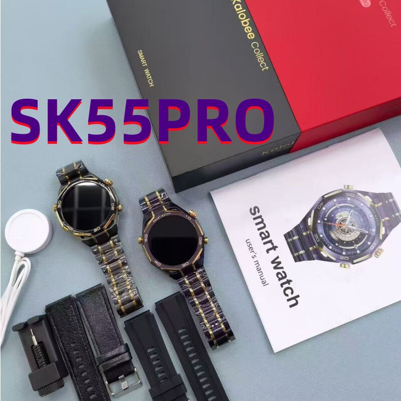 Cross-Border New Model Sk55Pro Smart Watch Bluetooth Call Sports Step Counting Health Monitoring Men's Business Watch