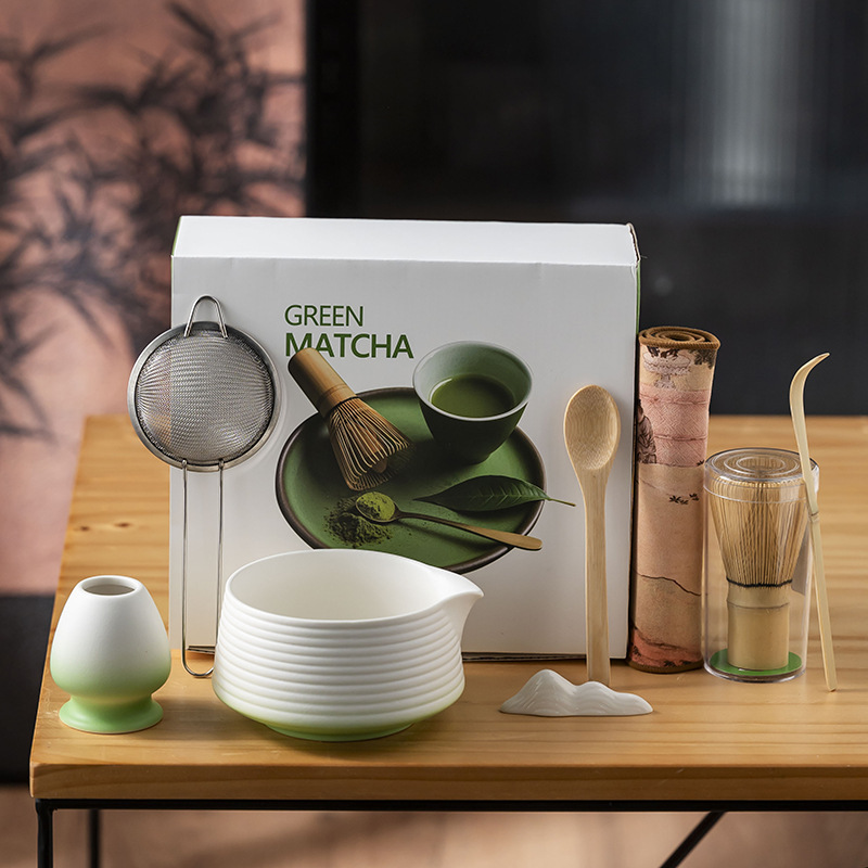 抹茶茶こし打ち工具抹茶ブラシ日本点茶碗抹茶カップ粉碗撹拌器茶調理器具セット|undefined