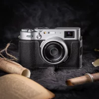 Подходит для Fuji X100VI кожаный чехол для фотоаппарата, защитный чехол x100vi, защитный чехол, базовые аксессуары, натуральная кожа