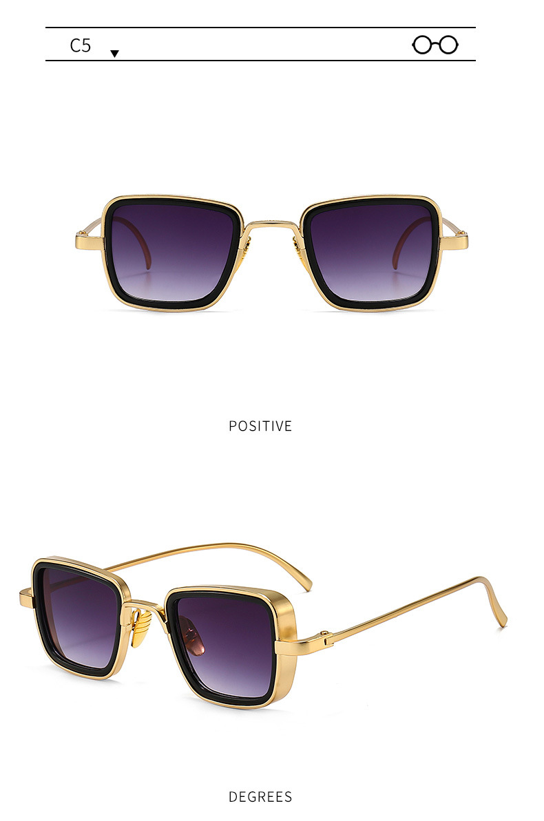 60g Weight Full Frame Glasses Structure Sunglasses Classification Ac, UV400 Protection Lens Material Square Glasses Style Travel Occasion Solid Color Pattern Men'S Gender Classic Style Style Classic Style Solid Color Ac UV400 Protection Square Full Frame Men's Sunglasses 9