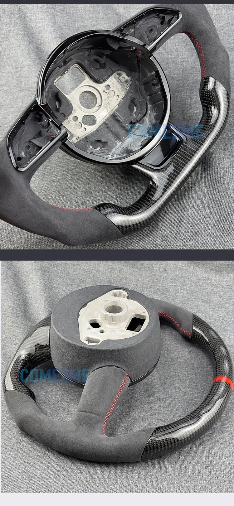 Carbon fiber steering wheel suitable for Audi A4 A5 A6 A7 Q3 Q5 Q7 flat-bottom sports steering wheel