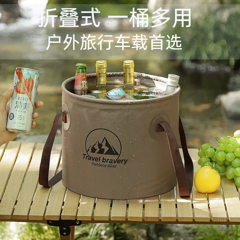 Handheld universal bucket for camping