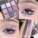 Capel Cat's Eye Stone 9 Color Eyeshadow Girl's Dream Nine Color Eyeshadow Plate Matte Fine Flash Smoked Gray Purple