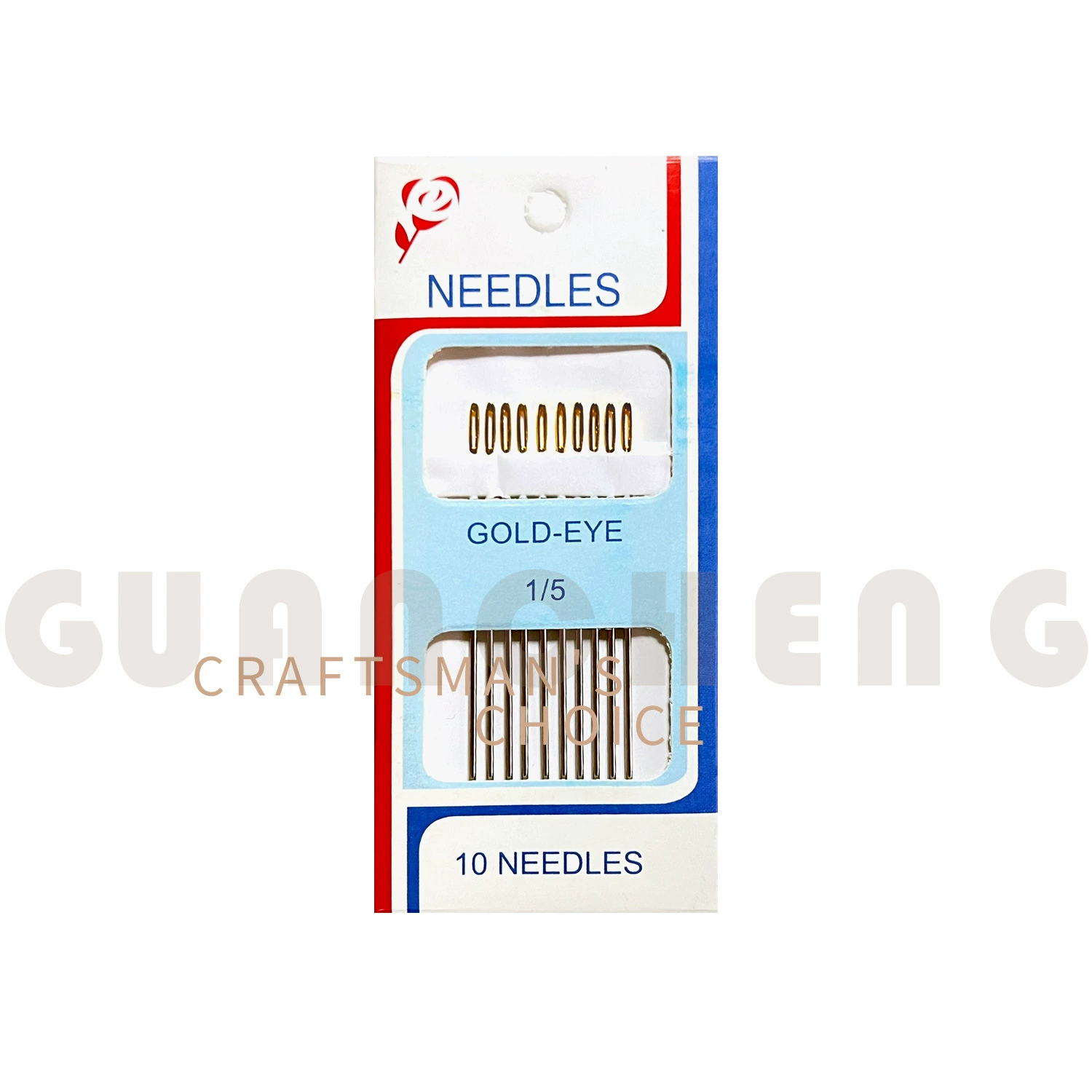 Производитель оптом 10 золотых игл для хвоста, прецизионные иглы для ручного шитья, иглы для ручного шитья из тонкой углеродистой стали, универсальные иглы для вышивания