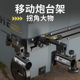 2025 New Anti-Scratch Fishing Box Full Set with Track, New External Eight-Shot Ejection Legs Multifunctional Fishing Box