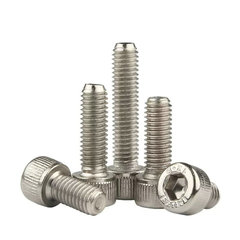 12.9 grade cup head hex screw, cylindrical head high-strength nickel-plated bolt M2M3M4M5M6 extended bolt