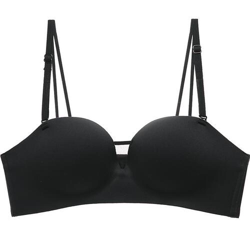 Seamless strapless bra for women in summer, small breast push-up, no wire bra, push-up adjustable anti-slip beautiful back bra