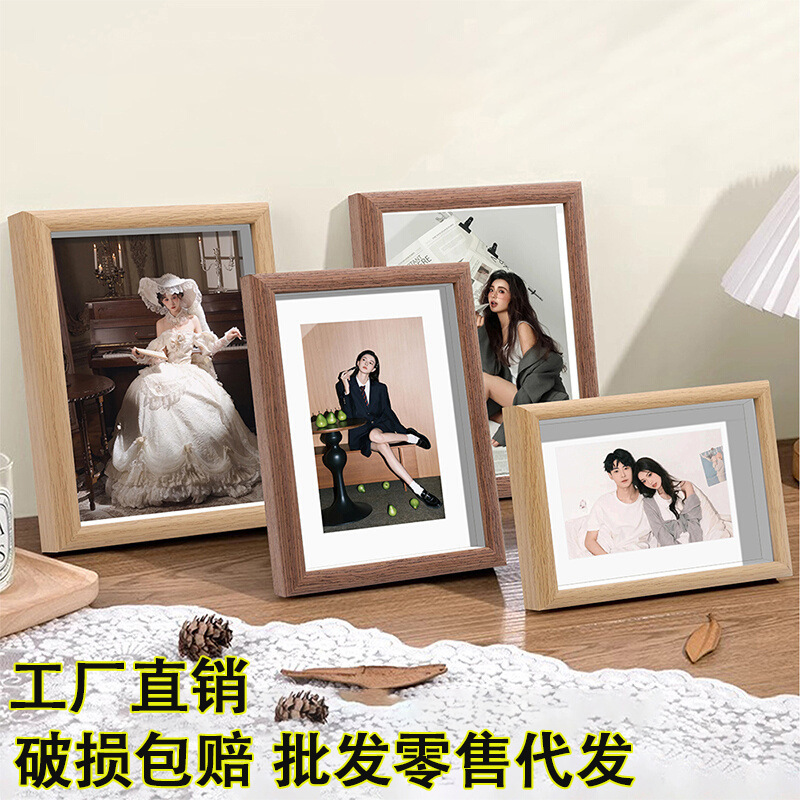 Photo Printing with Frame for Wedding Photos, 7inch 8inch Photo Prints Made into Frames for Wall Hanging, Factory Wholesale