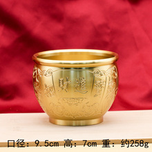 纯黄铜招财进宝缸 米缸水缸桌面摆件家用装饰品 工厂直销批发价