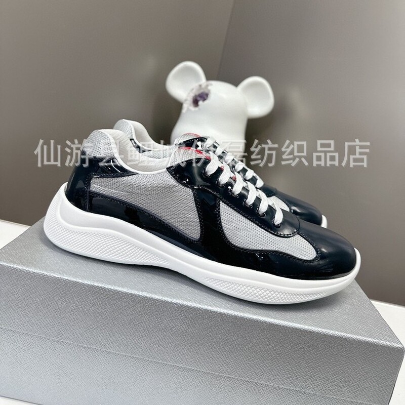 In-Stock Instant Delivery Americas Cup P Brand Shiny Leather Mesh Breathable Shoes Casual Fashion Sports Patent Leather Shoes for Men and Women In-Stock Instant Delivery Americas Cup P Brand Shiny Leather Mesh Breathable Shoes Casual Fashion Sports Patent Leather Shoes for Men and Women