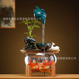 流水摆件;招财猫;风水球