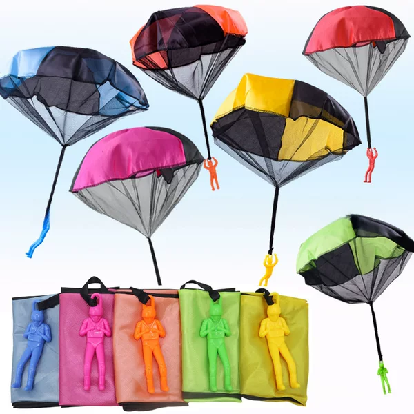 Hand-Thrown Parachute for Children, Outdoor Kindergarten Hand-Thrown Parachute, Square Beach Hand-Thrown Toy, Parent-Child Interaction