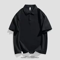 鲲海鹏云 Summer polo, shirt, solid T-shirt for work, with short sleeve