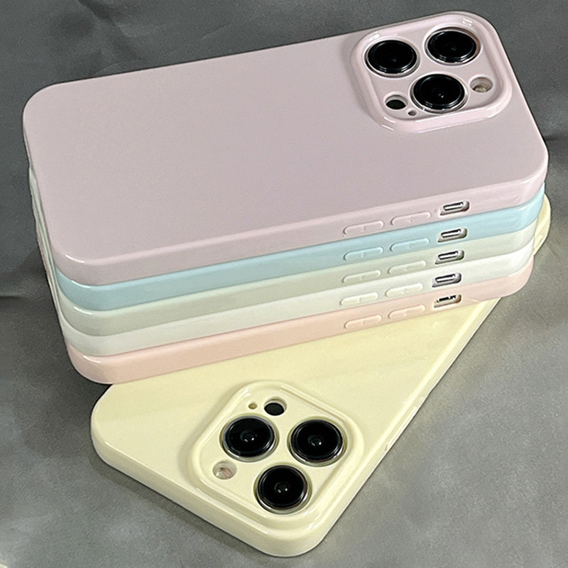 Solid Color Simple Macaron Style Suitable for iPhone 16 Pro Max, Apple 15 Phone Case, 14 Full Coverage, 11 Soft, 17 Niche Solid Color Simple Macaron Style Suitable for iPhone 16 Pro Max, Apple 15 Phone Case, 14 Full Coverage, 11 Soft, 17 Niche