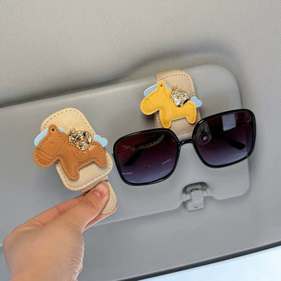 Car Glasses Clip/Bill Clip Quickly" Car Glasses Clip, Car - instant-wealth-brown-instant-wealth-yellow