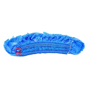 Disposable PE Plastic Shoe Cover with Buckle Special Strip Centipede Drag-type Non-woven Shoe Cover
