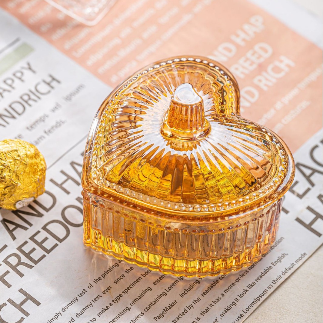 Glass transparent box handmade