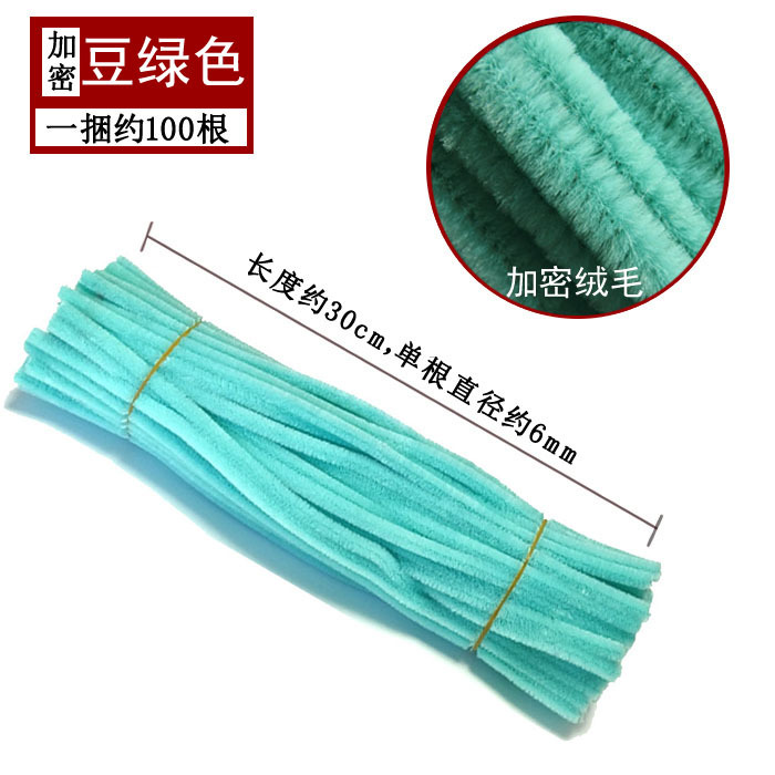 Varillas de felpa encriptadas de 42 colores, tiras para raíces de cabello, materiales populares para ramos hechos a mano, fabricante de varillas de felpa.