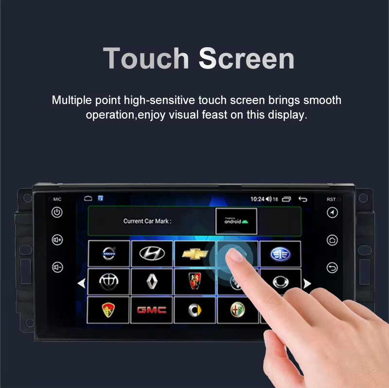 Suitable for 7inch Universal Jeep Compass Wrangler Dodge Chrysler Android Large Screen Car Navigation