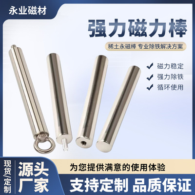Neodymium iron boron metal Powerful magnets Stainless steel 304 Magnetic wand lodestone Fixed System