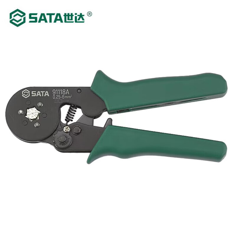 SDA SATA 91118A autoajustable europeo pinzas de crimpado de terminal 7 pulgadas (hexágono)