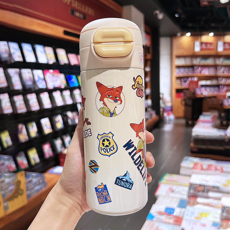 尼克保温杯2025新款三丽鸥疯狂动物城女生朱迪吸管杯儿童水杯子|undefined