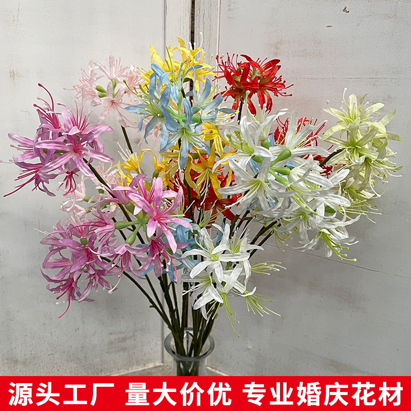 3 Bianhua Artificial Flowers Small Fresh Wedding Road Lead Flower-arranging Monet Garden Window Shop Coffee Shop Landscape