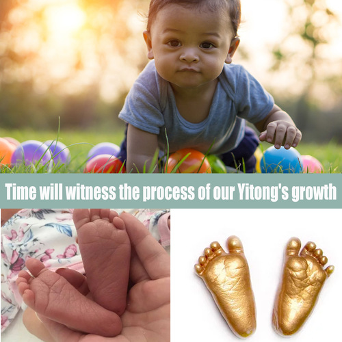 婴儿满月百天纪念立体手模粉手脚印粉儿童创意3D克隆模型粉