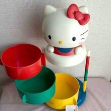 KT三层旋转收纳盒摆件猫头收纳架女生礼物送闺蜜饰品|undefined