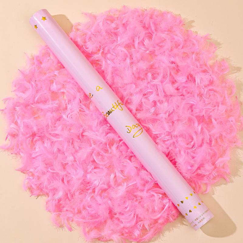 Plumas de regalo de casamiento de mano de regalo de cumpleaños de transmisión directa de regalo