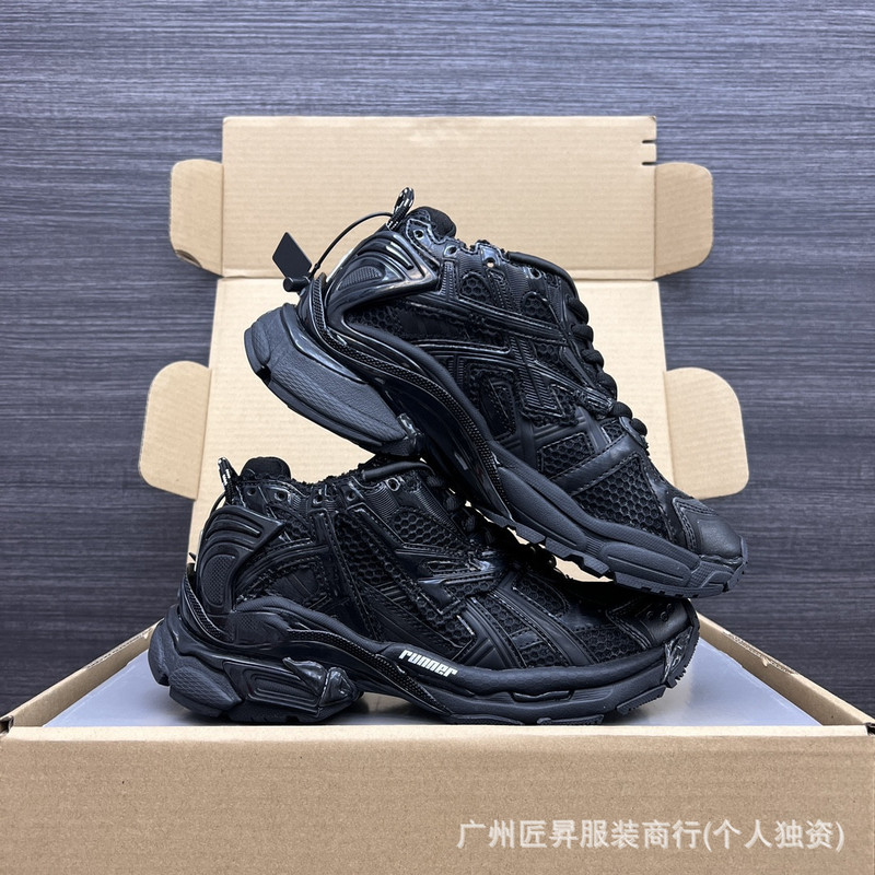 跨境专供毒家现货25ss纯原版本巴黎B家涂鸦做旧休闲运动鞋|undefined