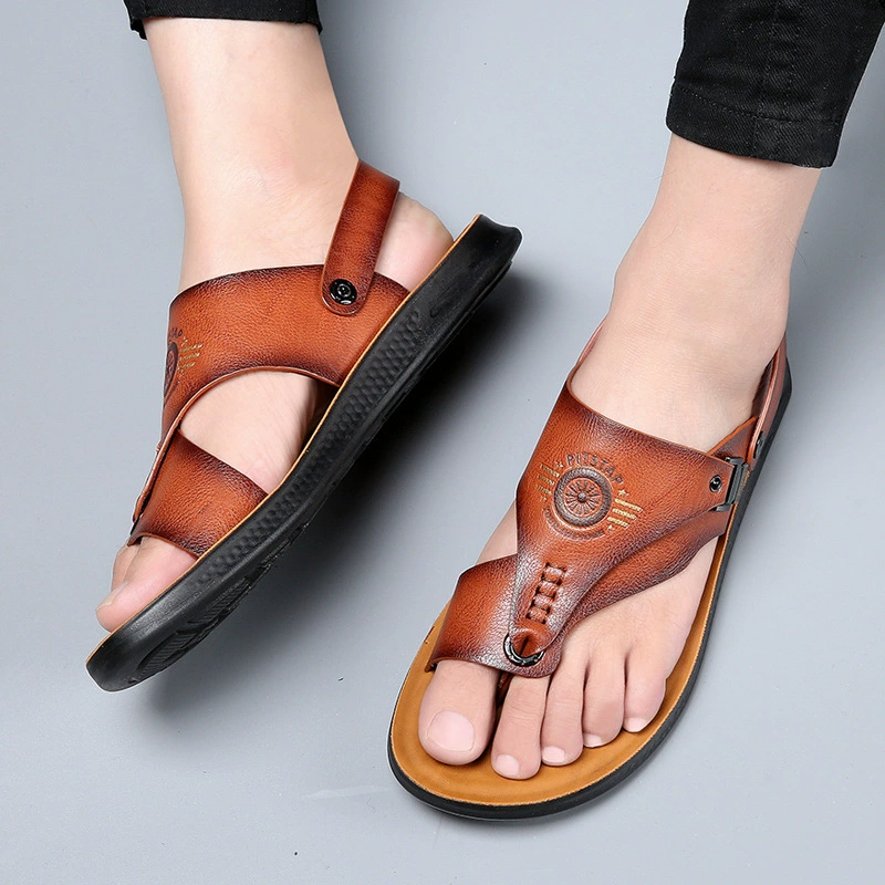 2023 новые мужские сандалии и тапочки в Корейском стиле, Молодежные шлепанцы для свиданий, водонепроницаемые износостойкие стринги, пляжная обувь, повседневная