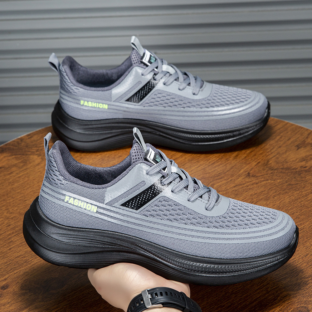 Sports black lightweight shock-absorbing polyurethane comfortable…