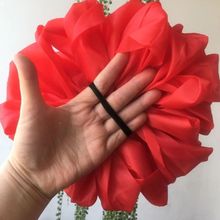 广场舞大红花球儿童成人舞蹈演出表演道具手花啦操手拿花一对