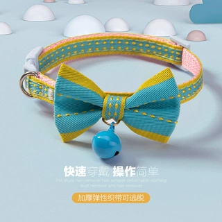 新款猫咪项圈防窒息可调节蝴蝶结宠物脖圈跨境宠物用品批发狗项圈