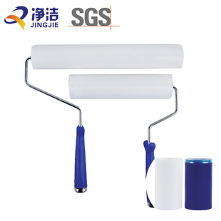 Dust roller tearable pe dust roller blue 4 inch dust removal roller white high sticky disposable roller