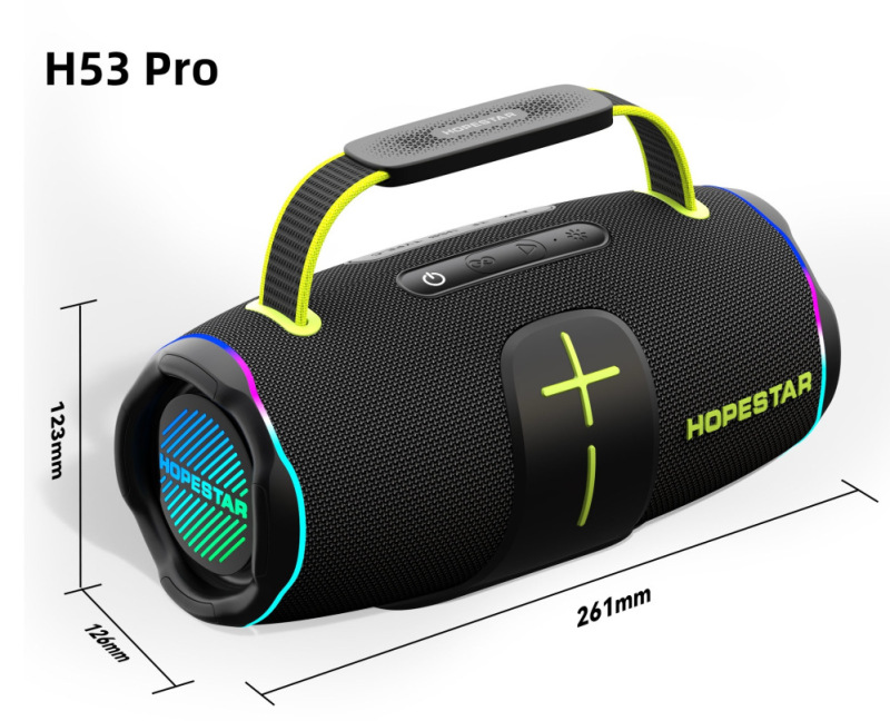 ハイパワー Bluetooth スピーカー 80 ワット屋外ポータブルマイクカラオケサブウーファー RGB カラーライトスピーカー|undefined