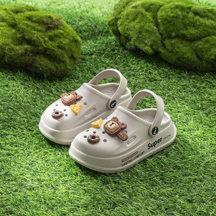 Children's slippers summer girls' non-slip boys' closed toe children's soft bottom hole shoes baby baby slippers wholesale