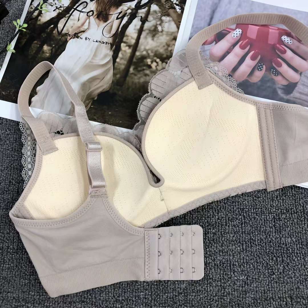 Nuevo Sujetador de encaje cintura ajustable que adelgaza la ropa interior de pecho pequeño empuja hacia arriba la ropa interior cómoda empuja hacia arriba el sujetador sin costuras
