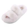 Cross -border e -commerce female candy color autumn and winter room home home wearing warm furry furry cotton slippers