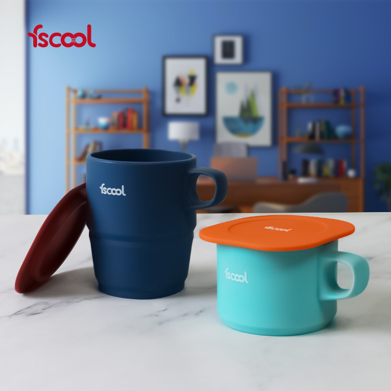 Factory direct new Silicone Coffee Cup Creative Folding Mark Cup…