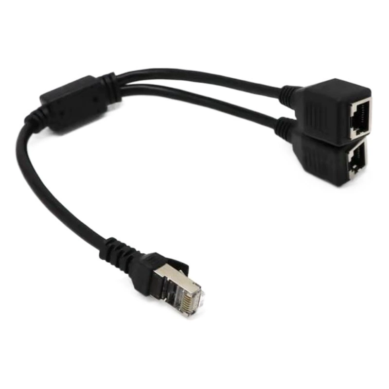 Сетевой кабель один открытый два сепаратора Ethernet RJ45 Сетевой кабель Ethernet-концентратора RJ45 от одного до трех