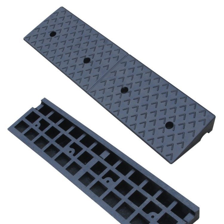 橡胶路沿坡路1米长5cm厚斜坡 阶梯垫梯台阶坡 交通设施减速带