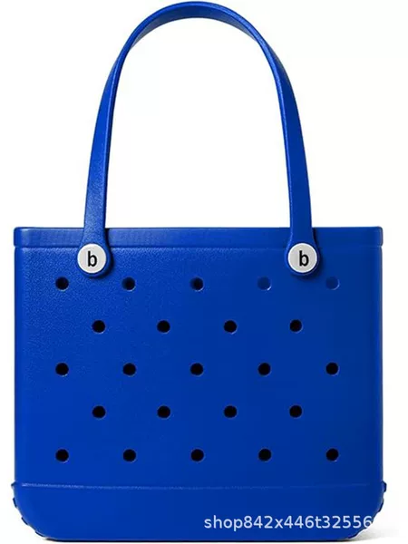 European and American lightweight perforated bags can be DIYed into fashionable large-capacity women's handbags and EVA beach bags