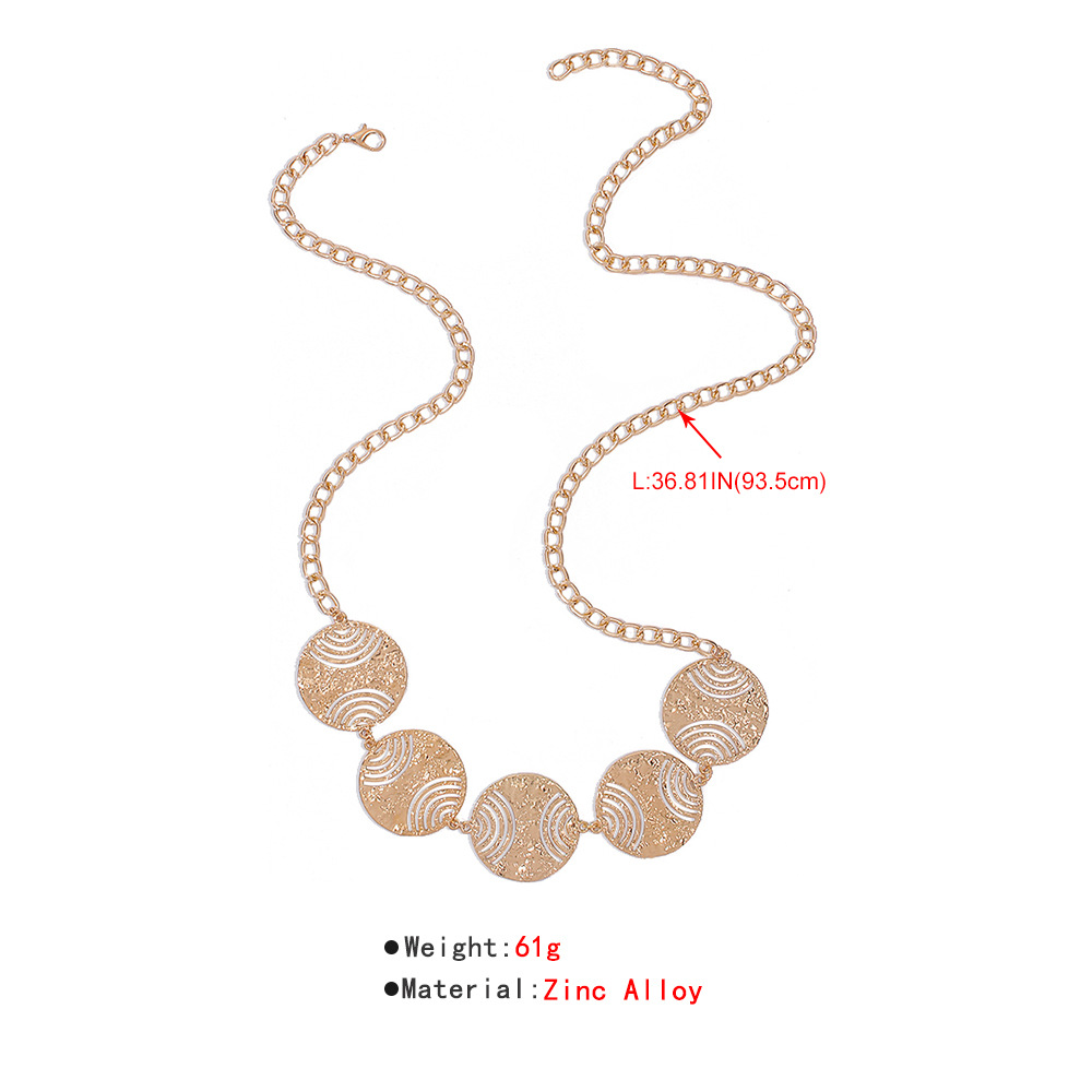 Punk Alloy Simple Retro Hollow Waist Chain display picture 3