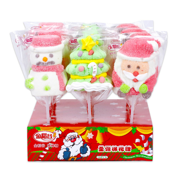 16g Christmas Stick Marshmallow Cartoon Santa Claus Boxed Candy…