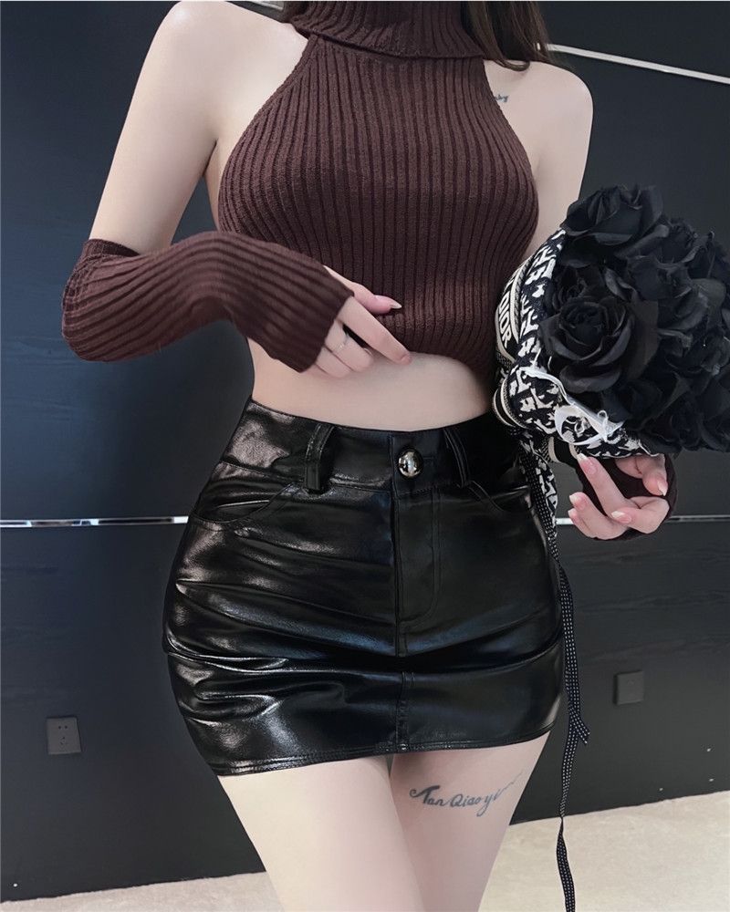Silver Korean Style Skirt